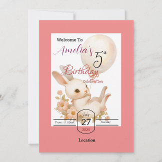 Invitation Fête d'anniversaire