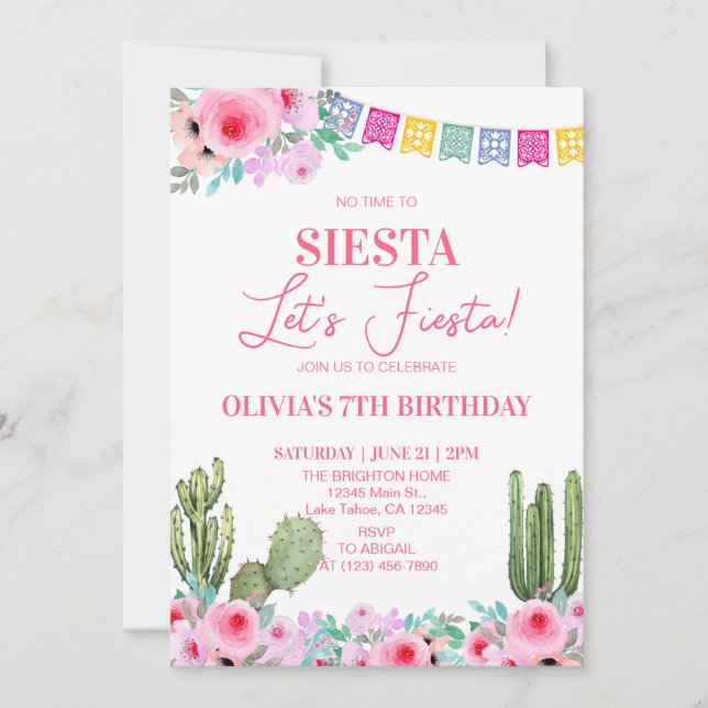 Invitation Fête d'anniversaire (Devant)