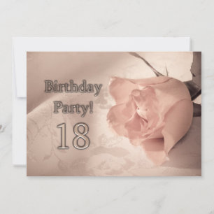 Invitation fête d'anniversaire 18 ans