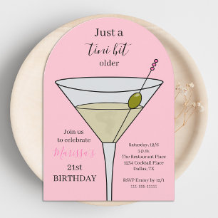 Invitation Fête d'anniversaire 21 ans juste un tout petit peu