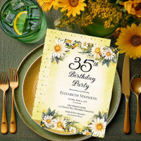 Fête d'anniversaire 35 ans Elegant Daisies Garden 