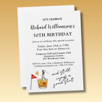 Fête d'anniversaire 50 ans de golf humoristique mo