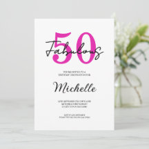 Fête d'anniversaire 50 ans Moderne et Fabuleuse