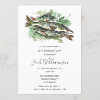 Fête d'anniversaire 50 ans | Poisson aquarelle