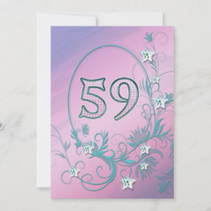 Invitation fête d'anniversaire 59 ans