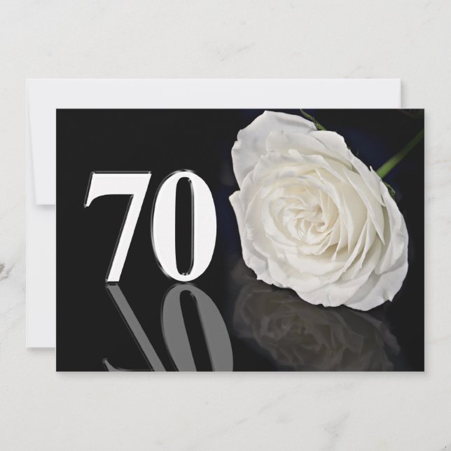 Invitation fête d'anniversaire 70 ans (Devant)