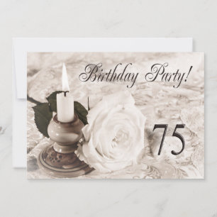 Invitation fête d'anniversaire 75 ans