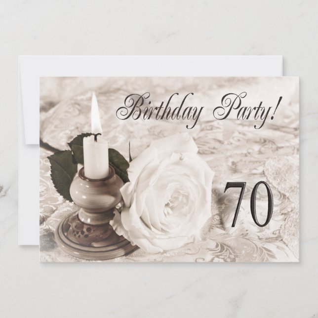 Invitation fête d'anniversaire 75 ans (Devant)
