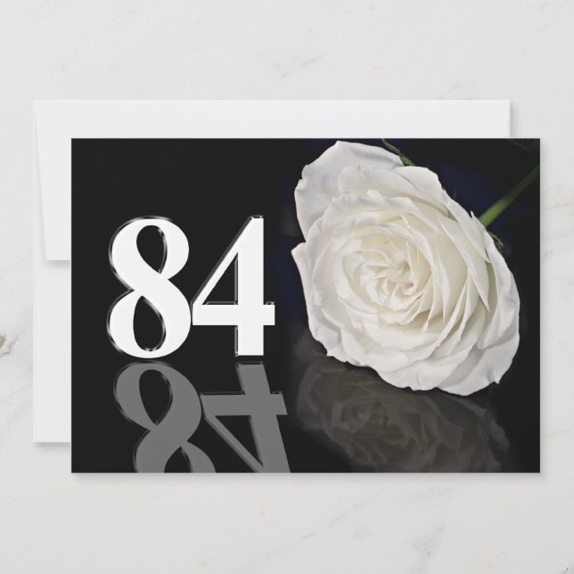 Invitation fête d'anniversaire 84 ans (Devant)