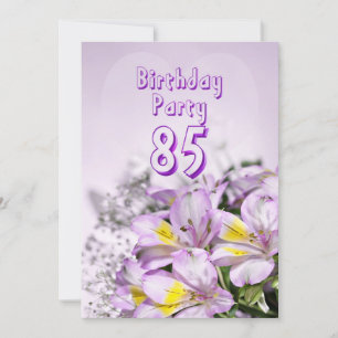 Invitation fête d'anniversaire 85 ans
