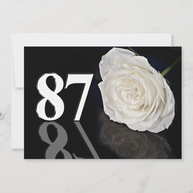 Invitation fête d'anniversaire 87 ans (Devant)