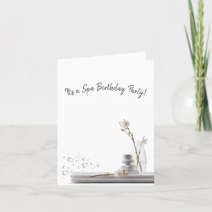 Invitation Fête d'anniversaire au spa