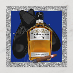 Invitation Fête d'anniversaire au whisky de Mans