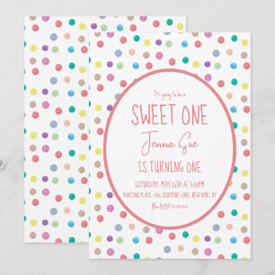 Invitation Fête d'anniversaire aux points d'aquarelle Coloré