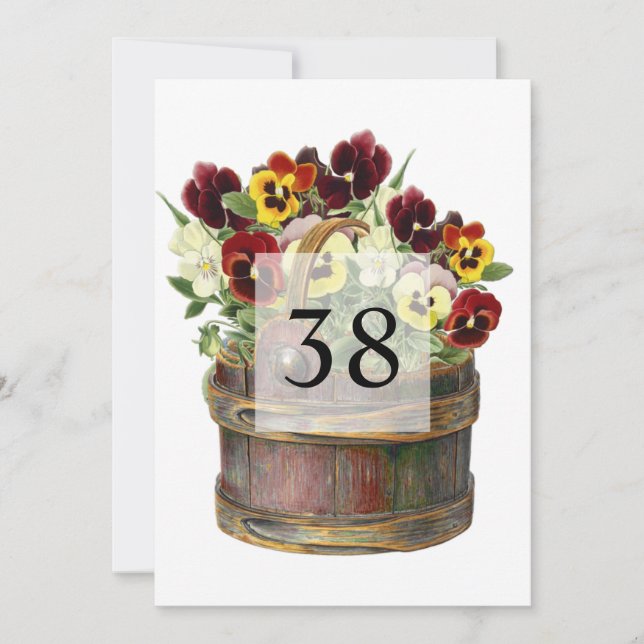 Invitation Fête d'anniversaire avec texte de calligraphie min (Devant)