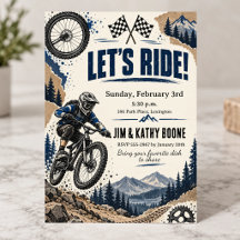 Fête d'anniversaire BMX vintage Aventure de vélo d