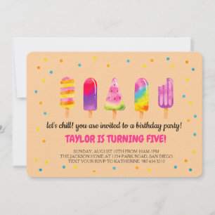 Invitation Fête d'anniversaire Bonjour l'été