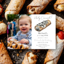 Fête d'anniversaire Cannoli à l'aquarelle 1 an