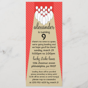 Invitation Fête d'anniversaire chanceuse red delicious de