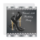 Fête d'anniversaire chic noir pour femme