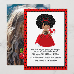 Invitation Fête d'anniversaire Conte de Fées Princesse Coccin
