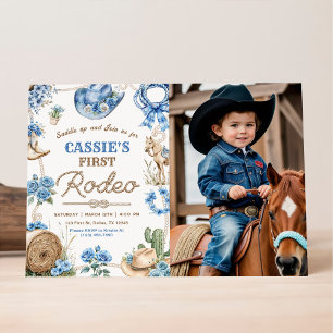 Invitation Fête d'anniversaire Cowboy Wild West 1er Ranch Rod