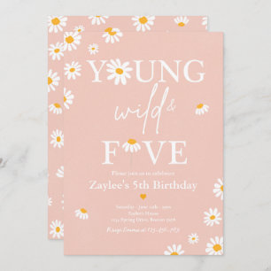 Invitation Fête D'Anniversaire Daisy Bohmian Young Wild Et Ci
