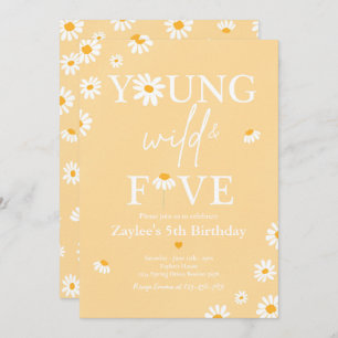 Invitation Fête D'Anniversaire Daisy Bohmian Young Wild Et Ci