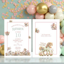 Fête d'anniversaire d'animal Boho mignon