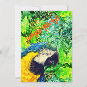 Invitation Fête d'anniversaire dans la jungle