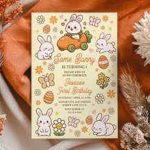 Fête d'anniversaire de 1 an de Some Bunny Cute Eas