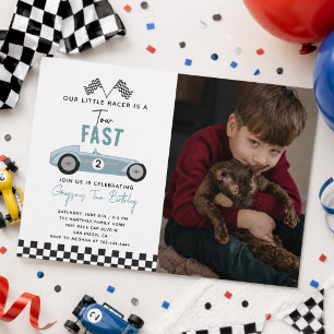 Invitation Fête d'anniversaire de 2 ans pour un garçon amateu