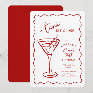 Invitation Fête d'anniversaire de 30 ans 'Un peu plus âgé'