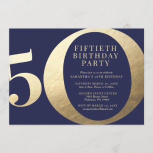 Invitation Fête d'anniversaire de 50 ans
