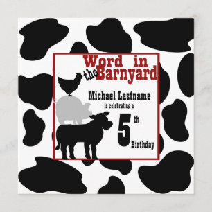 Invitation Fête d'anniversaire de Barnyard