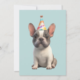 Invitation Fête d'anniversaire de Bouledogue Français
