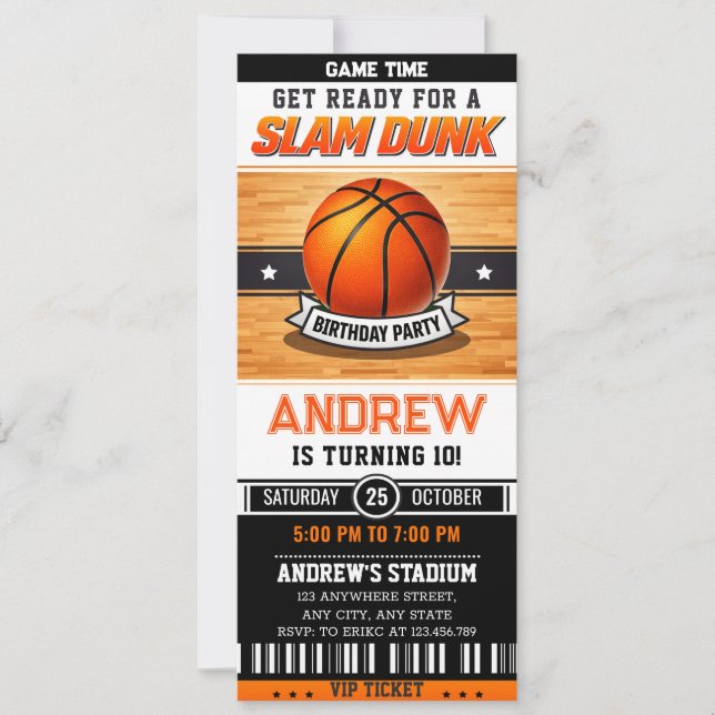 Invitation Fête d'anniversaire de break rapide personnel (Devant)