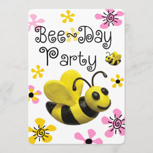 Invitation Fête d'anniversaire de Bumble Bee
