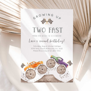 Invitation Fête d'anniversaire de camion monstre Growing Up T