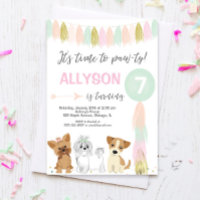 Fête d'anniversaire de chien, mignonne chiot fille