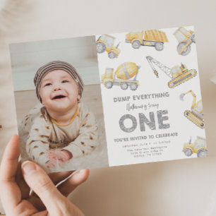 Invitation Fête d'anniversaire de construction 1 an