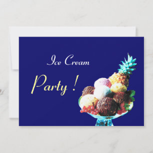 INVITATION FÊTE D'ANNIVERSAIRE DE CRÈME DE GLACE
