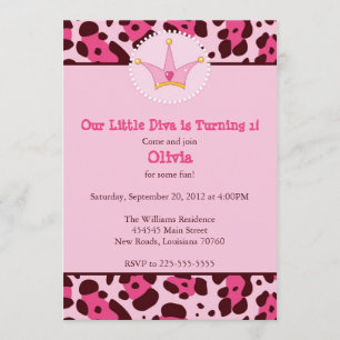 Invitation Fête d'anniversaire de diva