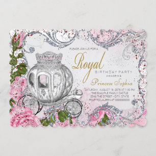 Invitation Fête d'anniversaire de Fairytale Princess