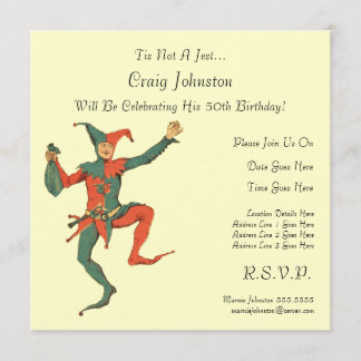 Invitation Fête d'anniversaire de farceur