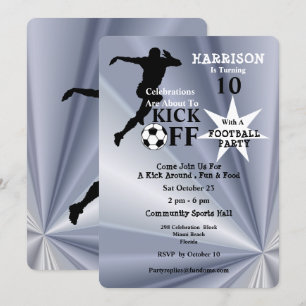 Invitation Fête d'anniversaire de football
