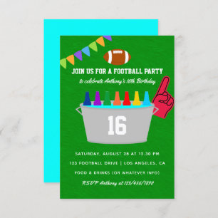 Invitation Fête d'anniversaire de football