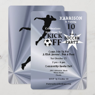 Invitation Fête d'anniversaire de football