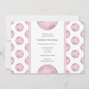 Invitation fête d'anniversaire de football ou d'équipe pour u