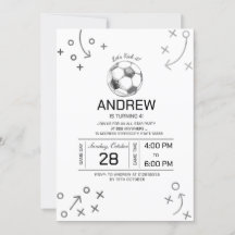 Fête d'anniversaire de football personnelle